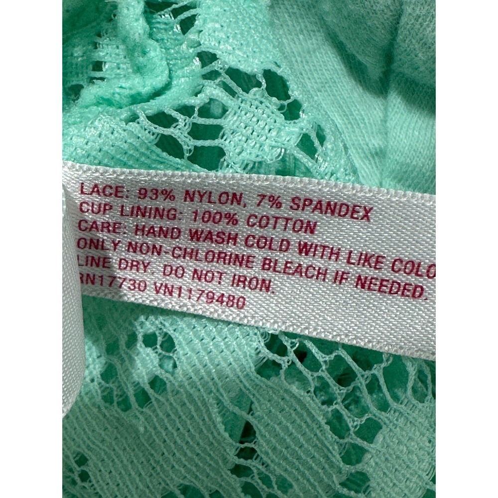 Xhilaration Floral Lace Longline Bralette Mint Strappy Cross Back Size XL NWOT - Picture 5 of 5